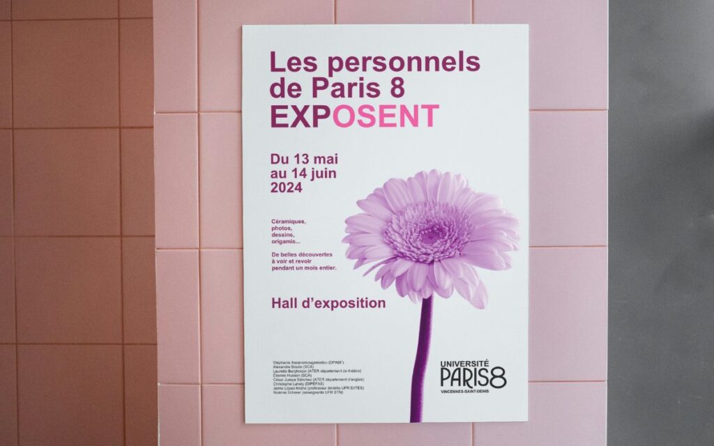 Affiche minimaliste pour une exposition